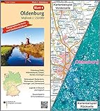 Oldenburg: Umgebungskarte mit Satellitenbild 1:250.000 (TK250 / Topographische und Satellitenbildkarte)