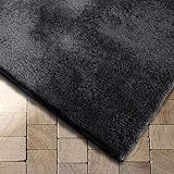 Floordirekt Shaggy-Teppich Prestige | weicher Hochflor Teppich für Wohnzimmer, Schlafzimmer, Kinderzimmer | Dunkelgrau | Viele Größen (Dunkelgrau, 70x130 cm)