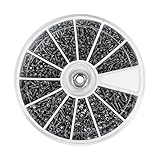 600Pcs Schrauben Mutter Sortiment Tool Kit Edelstahl Reparatur Tool Kit M1 M1.2 M1.4 M1.6 Für Uhren B