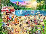 1000 Teiliges Puzzle für Erwachsene,「Urlaubsstrand」,Familien recycelbare Materialien und hochauflösendes Druckpuzzle,Familienspiel,Geschenk und Geschenk für Liebhaber oder F