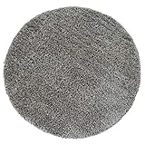 Paco Home Hochflor Teppich Wohnzimmer Rund Shaggy Langflor Weich Flauschig Modern Unifarben, Grösse:Ø 200 cm Rund, Farbe:G