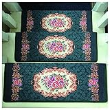 ZHPNG Stufenmatten,Treppenmatten,Treppen Selbstklebend Sicherheit Stufenteppich,Treppe Bodenmatte,Geeignet Für Kinder,ältere Menschen Und Haustiere,E(9pc)-39.3×10.2×1.1