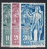 Goldhahn Französische Zone Baden Nr. 50-52 'Schurz postfrisch ** Briefmarken für S