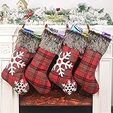 Weihnachtsstrumpf zum Aufhängen, Weihnachtsstiefel, Weihnachtsstrumpf, Weihnachtsdekoration, Weihnachtsbaum, Weihnachtsmann, Geschenktüte zum Aufhängen, Süßigkeitenbeutel, 46