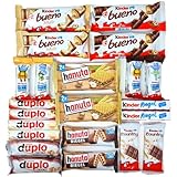 Süßigkeiten Mix - Kinderschokolade - Party-Mix - Süßigkeiten Großpackungen - Ferrero Kinder, Duplo & Hanuta Spezialitäten 1x 620g