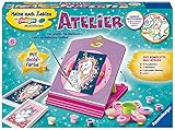 Ravensburger Malen nach Zahlen 20076 20076-Atelier Einhorn & Kätzchen – Kinder ab 7 Jahren [Exklusiv bei Amazon]