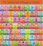 72 Stück NFC-Mini-Cards ACNH für New Horizons Amiibo , Seltene Dorfbewohner 72 pcs mit Kartenhalter für Switch / Schalter Lite / Wii U