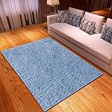 WKLFD Wohnzimmer-Teppich Kinder-Teppich Hellblau Bedruckte Teppiche für Schlafzimmer Zuhause dekorativer Raum Sofa Teppiche für Indoor und Outdoor 160 x 230
