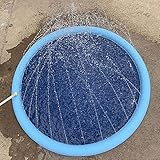 JSJJAUJ Haustierbett Haustier Sprinkler Pad Spiel Kühlmatte Schwimmbad Outdoor Aufblasbare Wasser Spray Pad Mat Wanne Für Hund Sommer Cool (Color : Blue150cm)