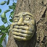 wojonifuiliy Kunstharzstatue Gartenzwerg-Wasserspeier-Skulptur Hofgartendekoration - Kreative Harz-Handwerk Statue für Märchengärten, Rasendekorationen, Innen oder Außendekorationen und Geschenke (B)
