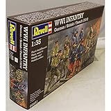 Revell 02451 Modellbausatz Figuren 1:35 - WWI INFANTRY German/British/French (1914) im Maßstab 1:35, Level 4, originalgetreue Nachbildung mit vielen D