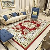 WuTongYu Amerikanischer Teppich Im Europäischen Stil Einfaches Und Klassisches Wohnzimmer, Couchtischmatte, Schlafzimmer-Nachttischmatte, Großflächige Deck