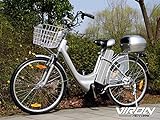 Viron Elektrofahrrad 250W / 36V E-Bike 26' Zoll Pedelec Fahrrad mit Motor Citybike (grau)
