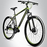 Bergsteiger Canberra 26 Zoll Mountainbike, geeignet ab 160 cm, Scheibenbremsen, Shimano 21 Gang-Schaltung, Gabel-Federung, Jungen-Fahrrad & Herren-F