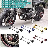 AHOLAA Motorrad 1 Paar Vordergabel Hintergabel Protektoren Slider Sturzschutz Sturzpads Crashpads Achse für Yamaha MT-07 FZ-07 MT07 FZ07 Tracer 700 XSR 700 MT 07 Moto Cage 2014-2020 (Schwarz)