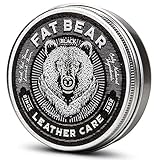 Leder FAT BEAR ™ BLACK hochwertiges Bären-Lederfett für den natürlichen Glanz und dauerhafter Schutz dunklen/schwarzen Schuhe und Taschen 100% natürliche Inhaltsstoffe -100 ml/D