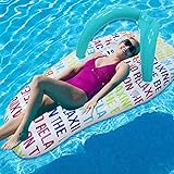 Gcxzb Schwimmreifen Aufblasbare Pool Spielzeug Wasser Hausschuhe schwebende Reihen Gleitring Bett Mode Hausschuhe Schwimmen Ring Wasser Aufblasbare Schwimmring Luftk