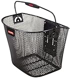 KLICKfix Farradtasche Uni Korb, Feinma. Schwarz Lenkerkorb, 25 x 36 x 26