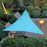 Alapaste Sonnensegel, dreieckig, 3 x 3 m x 3 m, mit Seil, wasserfest, blockiert, Sonnenschutz, UV-Block, für Terrasse und Aktivitäten 10ftx10ftx10ft b