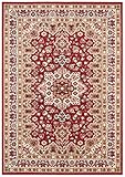 Nouristan Orientalischer Kurzflor Teppich Parun Täbriz Rot, 160x230
