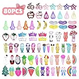 VCOSTORE 80 Stk. Cartoon-Clips Süße Snap-Haarspangen Schöne Metall-Snap-Haarspangen Multiple Style-Clips Haarschmuck für M