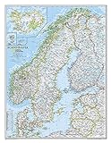 Skandinavien Landkarte classic ca 58 x 76