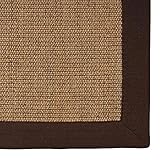 casa pura® Sisal Teppich aus Naturfasern | Kork | mit Bordüre aus Baumwolle | pflegeleicht | Größe wählbar (70x130 cm)