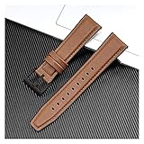 Wensong Silikon-Uhr-Band-Armband-Silikon-Kautschuk-Band 22mmladies Herrenband-Sport-wasserdichtes Riemen (Color : Brown Black Buckle, Size : 22mm)