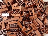 LEGO Bricks: Brown 2x4. Part 3001 (X 25) by LEGO