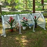 Gewächshaus Balkon Winterfest Mit 3 Türen, Foliengewächshaus Gewächshaus Für Tomaten, Transparentes PVC/Weißes PE Tomatengewächshaus, Schützt Pflanzen Vor KälteGemüse Gewächshaus, 90 X 90 X 240 C