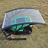 YRJJ Carport Mähroboter Rasenmäher Mähroboter Garage,103cm x 77 cm x 45cm,aus Polycarbonat, Hagel und UV-Strahlen, Schutz vor Reg