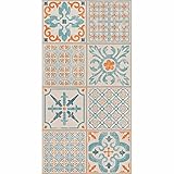 Tarkett Starfloor Click 30 'Retro Orange Blue' Designbelag Vinyl-Designbelag mit Klick-System Design Vinyl-L