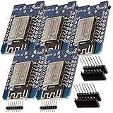 AZDelivery 5 x D1 Mini NodeMcu mit ESP8266-12F WLAN Module CH340G Lua kompatibel mit Arduino inklusive E-Book!