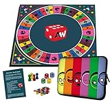 Alleswisser - Das Brettspiel, interaktives Quiz-, Wissens- und Familienspiel mit App für iOS und Android mit Tasche im Familie-Lay