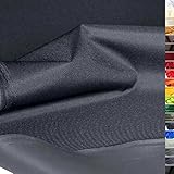 TOLKO wasserfest beschichteter Nylon Stoff | fester Segeltuch Planenstoff als Nylonplane für Aussenbereich | Reißfest und Langlebig | Meterware 150cm breit schwerer Outdoor-Stoff (Anthrazit)