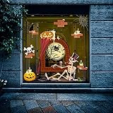 samanoya Gruselige Halloween-Fensterposter, Wanddekoration, Blut-Aufkleber, Türabdeckungen, gruseliges Spukhaus, Party-Dekoration, Bar, Kindergarten, Schlafzimmer, Familie, gruselige Fensterbilder (B)