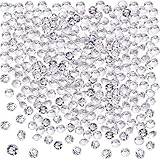 Blulu 2000 Stück 6 mm Plexiglas Diamant Streuung Diamantkristalle Dekosteine Hochzeit Crystal Tisch Confetti Tischschmuck Tischdek