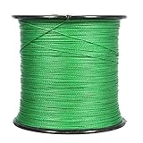 Shaddock Angelschnur Super Stark 100% PE Geflochtene Angelschnur 100 m (110)/1000 m (1100 Meter) 10lb-100lb Test – Advanced high-Strenght Angeln Superline mit 4-Strands, dunkelgrü