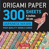 Origami Paper - Japanese Washi Patterns- 4 inch (10cm) 300 s: Tuttle Origami Paper: High-Quality Origami Sheets Printed with 12 Different Desig