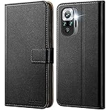 HOOMIL Handyhülle für Xiaomi Redmi Note 10 Pro Hülle, für Xiaomi Redmi Note 10 Pro Max Hülle, Premium Leder Flip Schutzhülle für Xiaomi Redmi Note 10 Pro/Redmi Note 10 Pro Max Tasche (Schwarz)