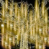 Weihnachtsbeleuchtung Außen 80cm 10 Tubes 720 LEDs Spiralig Tubes LEDs Lichterkette 次卖点 für Garten/Hochzeit/Party/Weihnachten Dekoration, Gelb