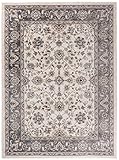 We Love Rugs - Carpeto Traditioneller Klassischer Teppich für Ihre Wohnzimmer - Creme Grau - Perser Orientalisches Keshan Nein Ziegler Muster - Top Qualität Pflegeleicht AYLA 120 x 170