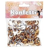 1 Beutel mit 25 g Konfetti Mix Motiv Hufeisen M