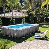 Intex Swimming Pool Rechteck Stahlwand Frame Schwimmbad 732 x 366 x 132cm 28362GS