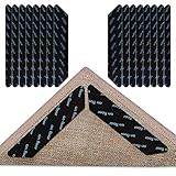 WIFUN 16 Stück Teppichgreifer Antirutschmatte，Rutschfester Teppichgreifer Anti-Curling Rug Gripper Waschbar Wiederverwendbar Teppich Aufkleber für Teppiche und Matten Badezimmer Kü