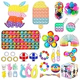 Fidget Toy, Pop Fidget It Spielzeug, Antistress Spielzeug Anxiety Fidget Toy Set, Fidget Toy Set Box für Geburtstagsfeier, Geschenke für Männer, Klassenbelohnunge Und Kinder Geschenke(Fidget Toy-2)