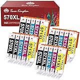 Toner Kingdom 20 Pack 570XL 571XL Druckerpatronen Kompatibel mit Canon PGI-570 CLI-571 XL für PIXMA TS5050 MG5750 MG5751 TS5055 MG5752 MG6850 MG5753 MG6851 MG6852 TS5051 TS6051 TS6050 TS6052