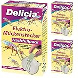 3 x 20 (60 Stk) Delicia Elektro-Mückenstecker Nachfüllpack