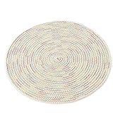 shuodade Futon-Kissen auf dem Boden Verdicktes großes Tatami-Erkerfenster im japanischen Stil Meditation Meditationsmatte Haushalt rundes faules Kissen 1-Farbe_20 cm WS0915