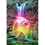 Domybest Wasserfall Regenbogen 5D DIY Full Drill Diamond Painting Handwerk Handwerk Diamant Malerei Komplettset Kreuzstich Diamant Malerei, Mosaik Dekoration 30 x 40
